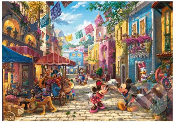 Levně Disney: Mickey & Minnie v Mexiku - Thomas Kinkade - puzzle z kategorie Disney