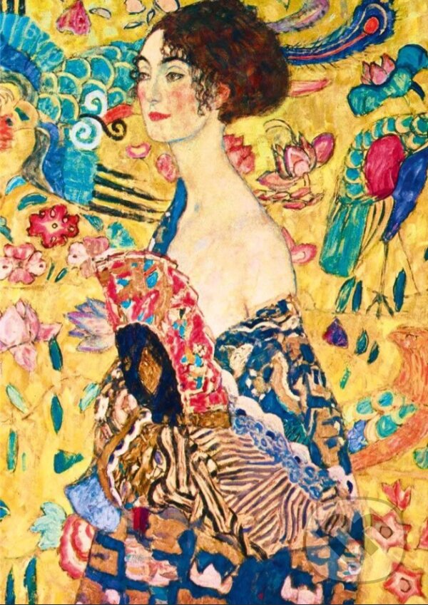 Puzzle: Gustav Klimt: Dáma s vejárom, 1918 (Bluebird). Bluebird