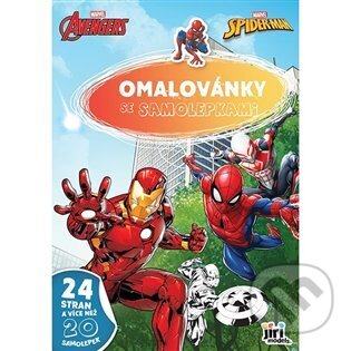 Levně Omalovánky A4 se samolepkami - Marvel - kniha z kategorie Pre deti