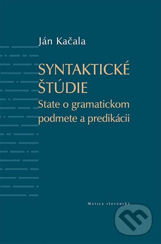 Levně Syntaktické štúdie - Ján Kačala - kniha z kategorie Stredné školy