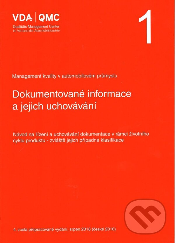 Levně VDA 1 - Dokumentované informace a jejich uchovávání - kniha z kategorie Priemysel