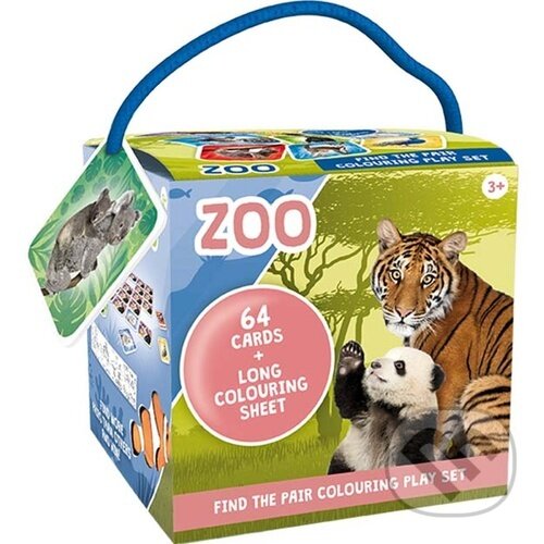 Levně Pexeso na cesty s omalovánkami: ZOO - hra z kategorie Karty, pexeso