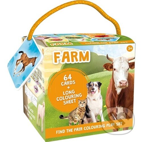 Levně Pexeso na cesty s omalovánkami: Farma - hra z kategorie Karty, pexeso