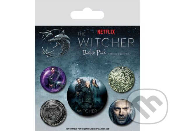 Levně Set odznakov Zaklínač - hra z kategorie Filmový merchandise