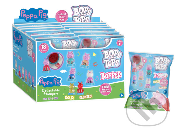 Levně Pečiatky Prasiatko Peppa Bops/Tops - hra z kategorie Filmový merchandise