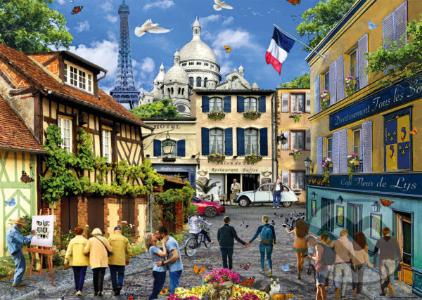 Levně Maľovaný Paríž - puzzle z kategorie Mestá a stavby