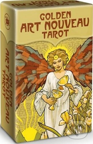 Levně Golden Art Nouveau Tarot - Mini (78 Gold Print Tarot Cards with Instructions) - hra z kategorie Karty, hlavolamy