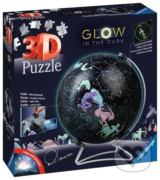 Levně Puzzle-Ball Svítící globus: Hvězdná obloha - puzzle z kategorie 3D puzzle