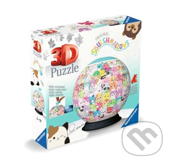 Levně Puzzle-Ball Squishmallows - puzzle z kategorie 3D puzzle