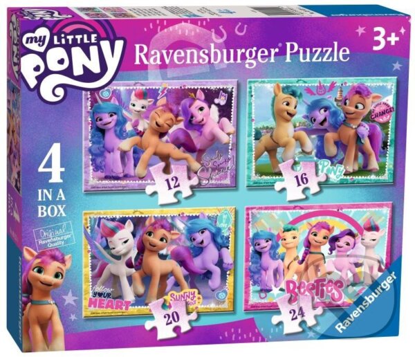 Levně My Little Pony 4v1 - puzzle z kategorie 15 – 60 dielikov