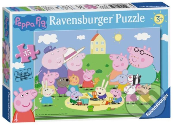 Levně Prasátko Peppa na pískovišti - puzzle z kategorie 15 – 60 dielikov