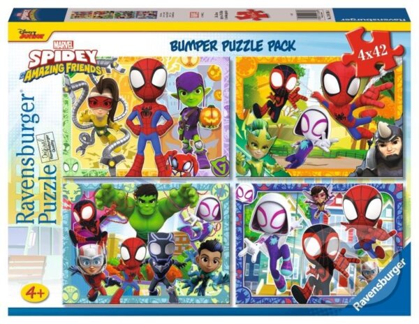 Levně Spidey a jeho úžasní přátelé - puzzle z kategorie 15 – 60 dielikov