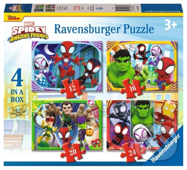 Levně Spidey a jeho úžasní přátelé 4v1 - puzzle z kategorie Maxi dieliky