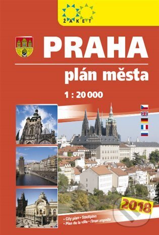 Kniha: Praha - knižní plán města 2018 (Žaket). Žaket, 2018