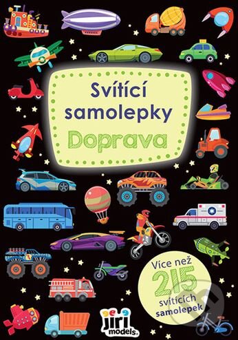Levně Svítící samolepky Doprava - kniha z kategorie Samolepky