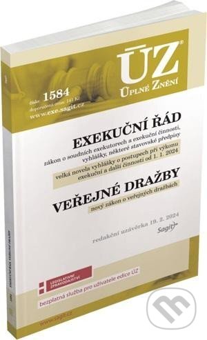 Levně Úplné Znění 1584 Exekuční řád, veřejné dražby - kniha z kategorie Právo