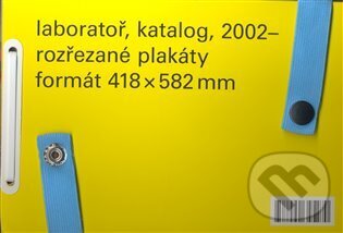 Laboratoř, katalog, 2002 - ,rozřezané plakáty, formát 418 x 582mm - Vít Havránek, tranzit.cz, 2008