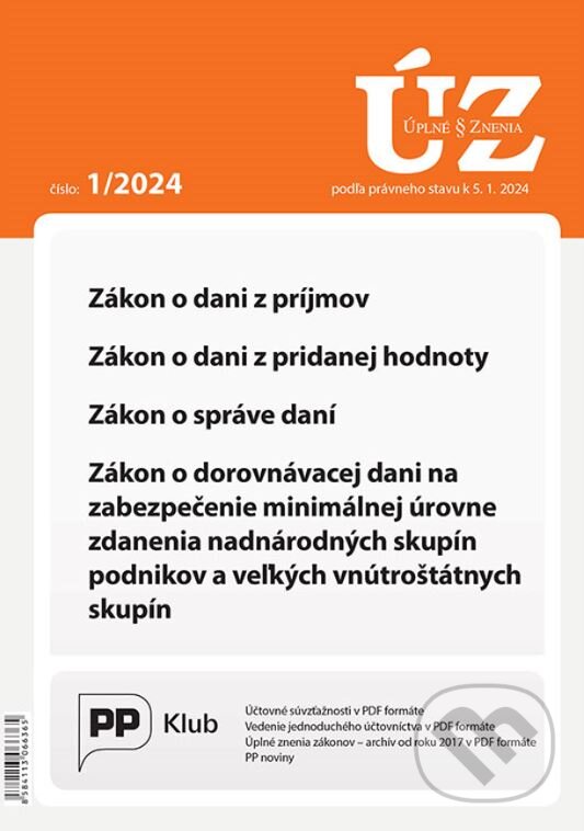 Úplné znenia 1/2024 (Poradca podnikateľa). Poradca podnikateľa, 2024