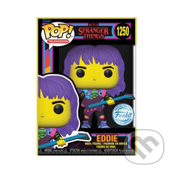 Levně Funko POP TV: Stranger Things S4 - Eddie w/guitar (BLKLT)