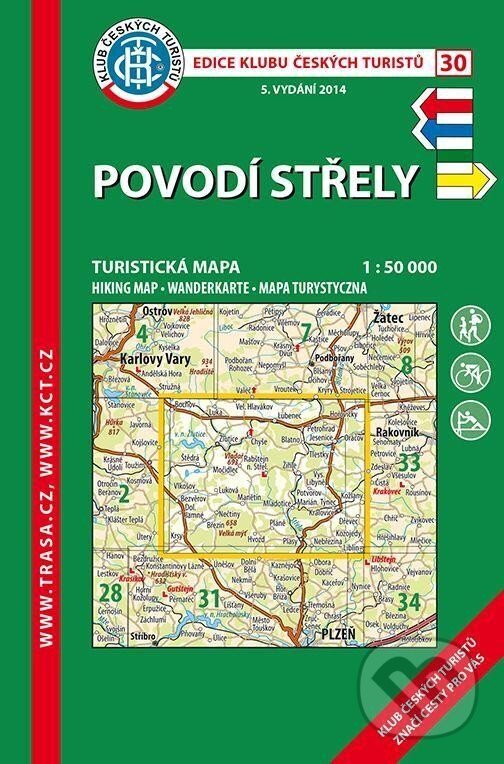 Levně Povodí Střely 1:50 000 Turistická mapa (KČT 30)