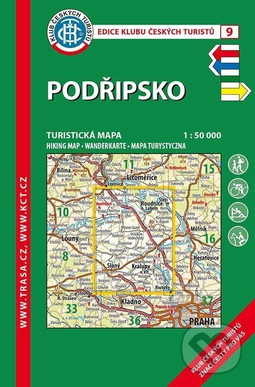 Levně Podřipsko 1:50 000 Turistická mapa (KČT 9)