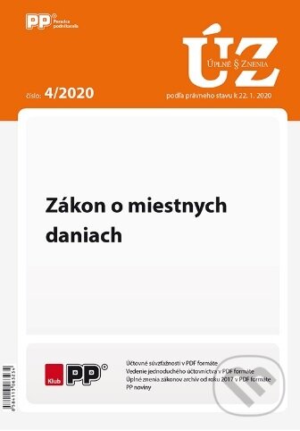 UZZ 4/2020 Zákon o miestnych daniach, Poradca podnikateľa, 2020