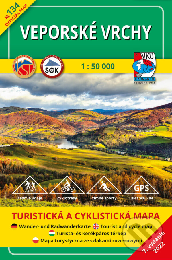 Veporské vrchy 1:50 000 (VKÚ Harmanec). VKÚ Harmanec, 2022
