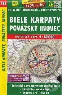 Levně Biele Karpaty, Považský Inovec 1:40000 (Turistická mapa 481)