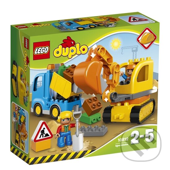 LEGO DUPLO Mesto 10812 Pásový bager a nákladiak, LEGO, 2016