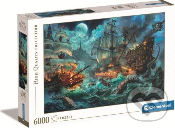 Levně Pirátská bitva - puzzle z kategorie Umelecké