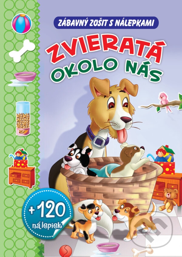 Levně Zvieratá okolo nás (Zábavný zošit so samolepkami) - kniha z kategorie Samolepky