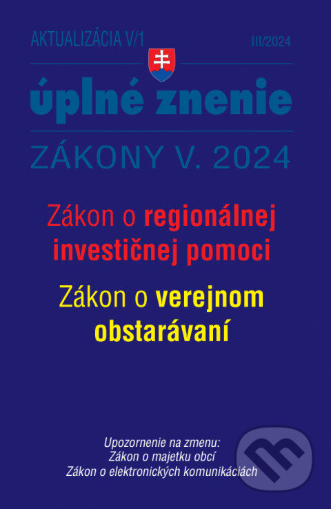 Aktualizácia V/1 / 2024 - štátna služba, informačné technológie, Poradca s.r.o., 2024