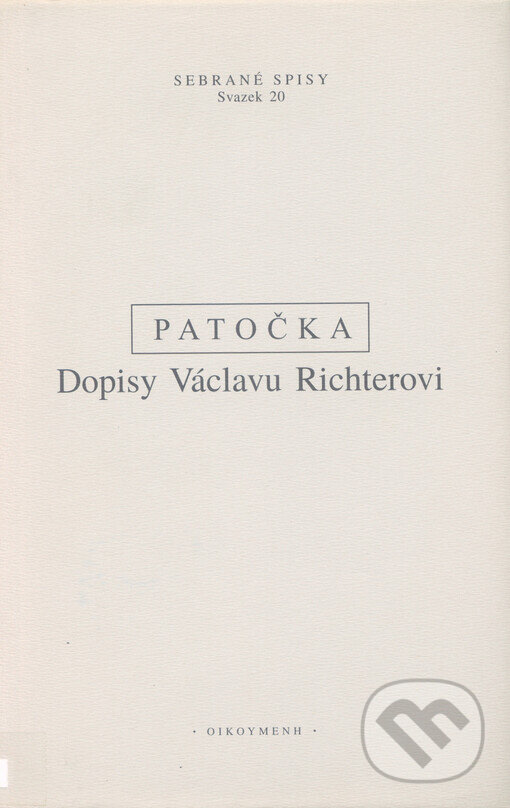 Kniha Dopisy Václavu Richterovi
