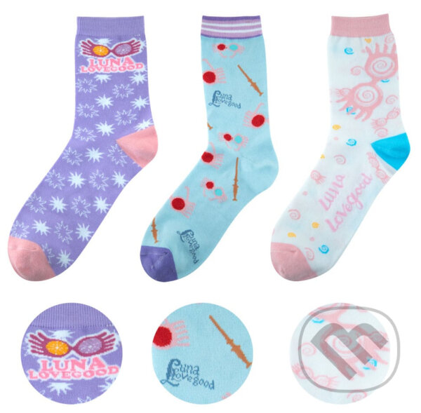 Levně Dámské ponožky Harry Potter: Luna Lovegoodová (3 páry (UK 4-12 - EUR 35-45))