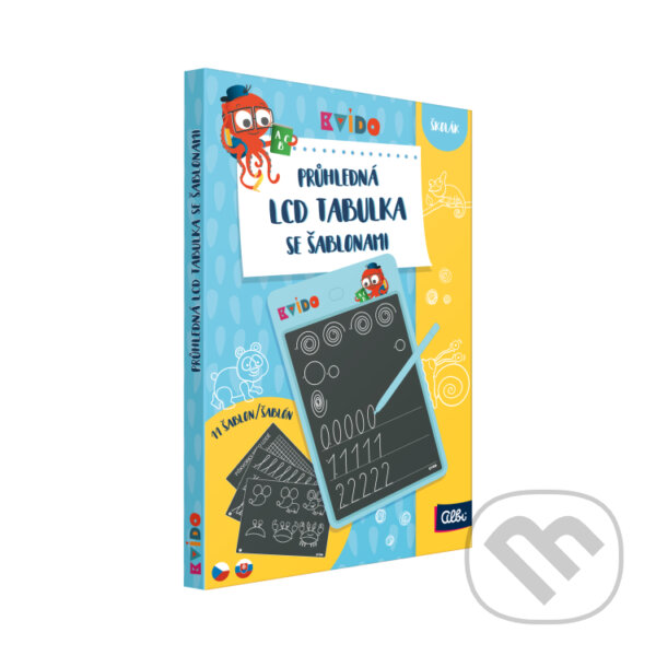 Spoločenská hra: Kvído - LCD kreslicí tabulka se šablonami (Albi). Albi, 2024