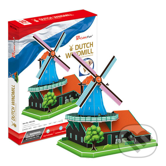 Levně Holandský mlyn L - puzzle z kategorie 3D puzzle