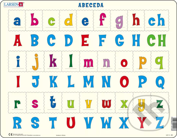 Levně Abeceda veľké a malé písmo LS1427 - puzzle z kategorie Náučné puzzle