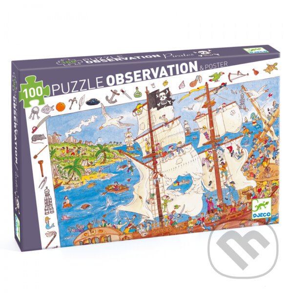Puzzle: Observation puzzle - Piráti (Djeco). Djeco