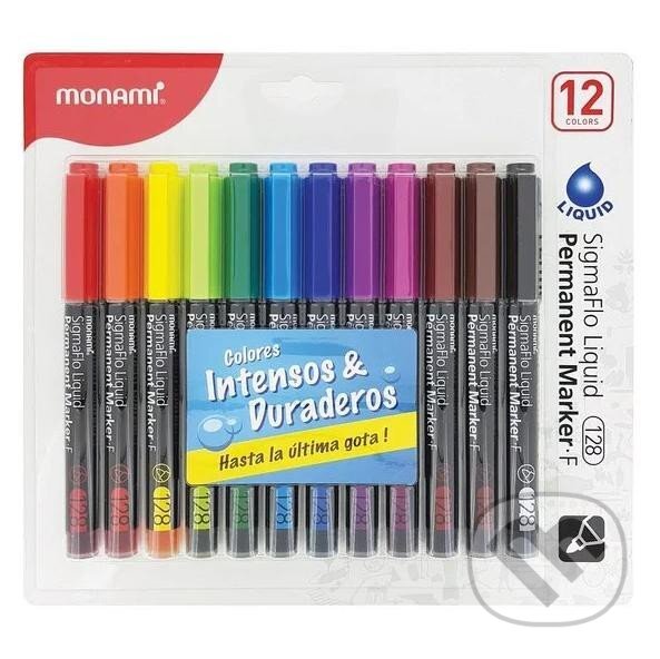 Levně Popisovače pernamentní SADA SIGMAFLO 12 ks