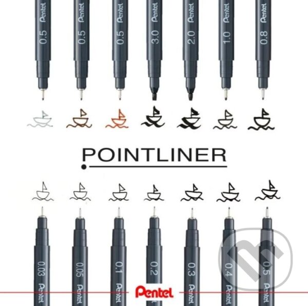 PENT.S20P-10A POINTLINER BLACK 1 MM, Pentel, 2023
