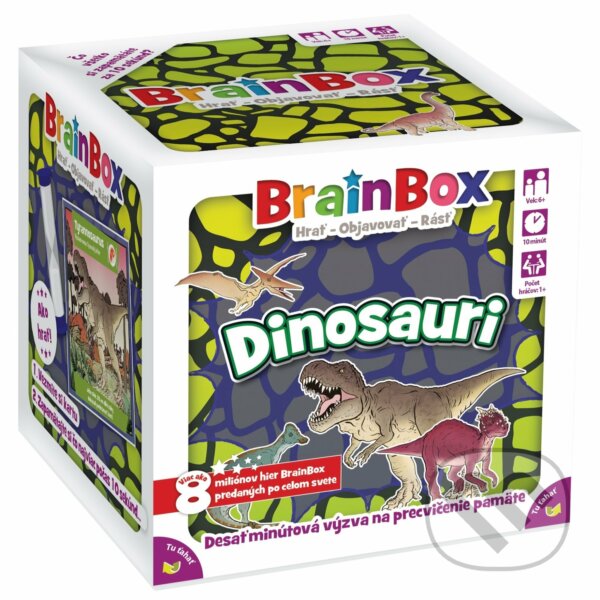 Levně Brainbox Dinosauri SK (V kocke!) - hra z kategorie Vzdelávacie hry
