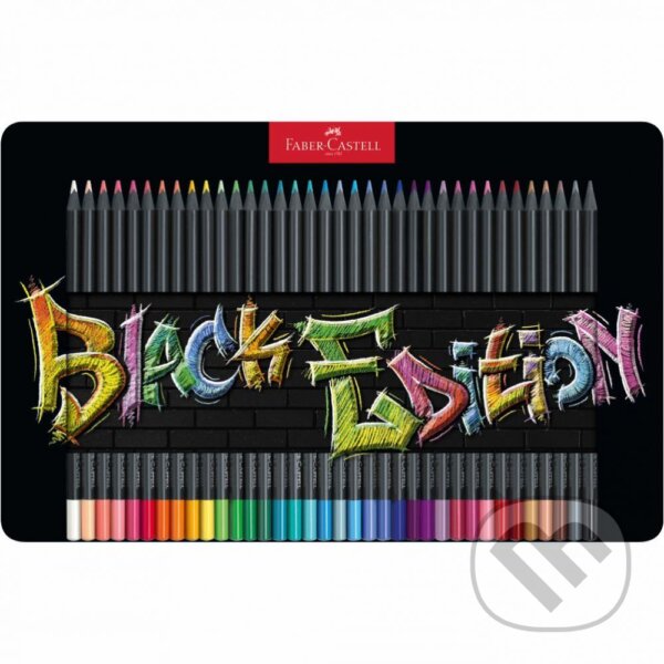 Levně Pastelky Black Edition set plech 36 farebné