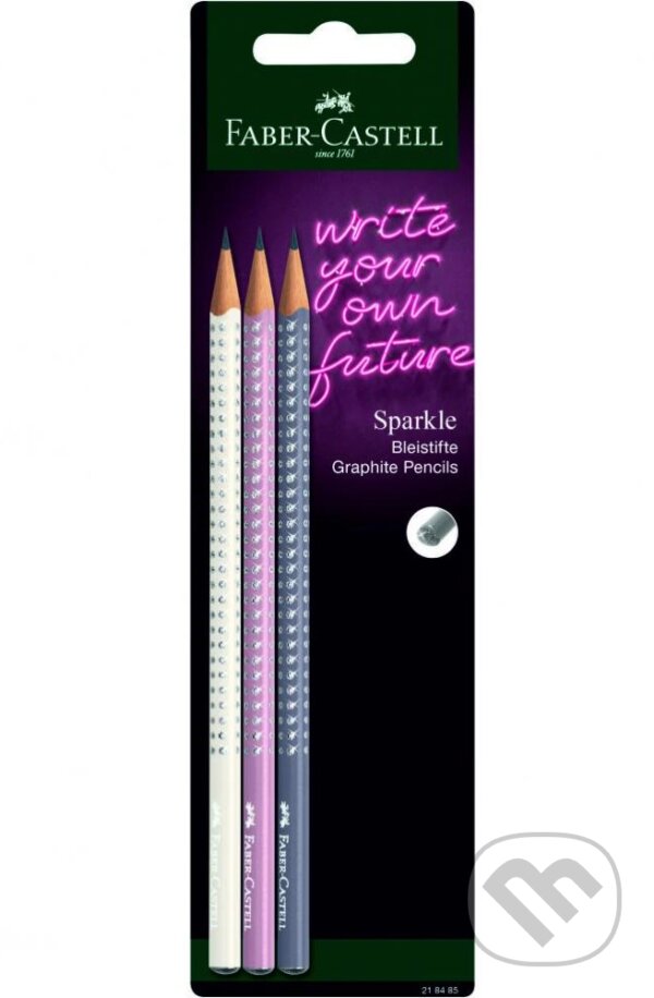 Grafitové ceruzky Sparkle Harmony 3 ks