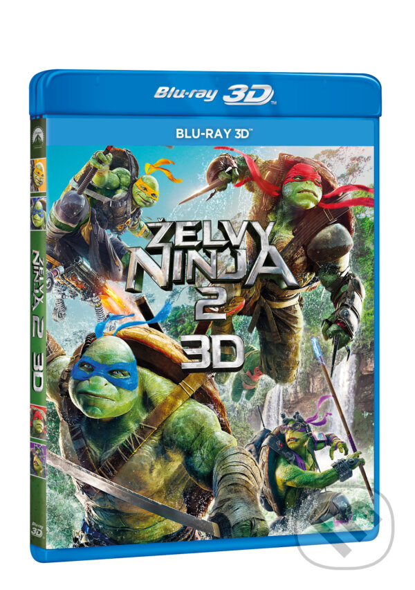 Levně Želvy Ninja 2. 3D (2D + 3D) - Dave Green - film z kategorie Akčné komédie