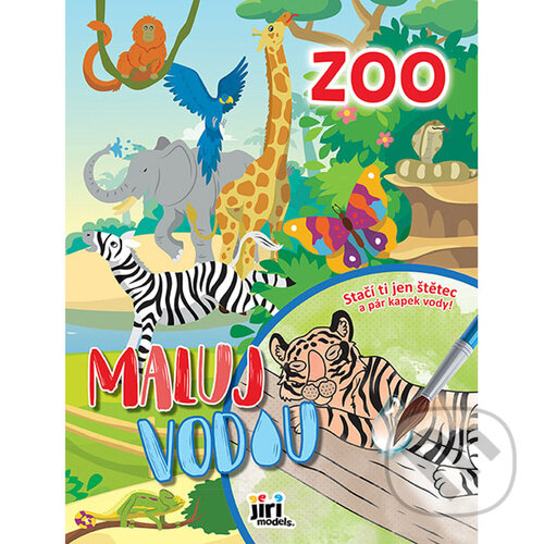 Levně Maluj vodou A4 ZOO - kniha z kategorie Omaľovávanky