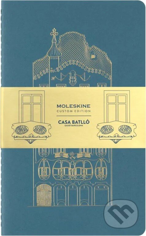 Levně Moleskine - sada 2 zošitov Cahier Casa Batlló (stredný, čistý, limitovaná edícia)