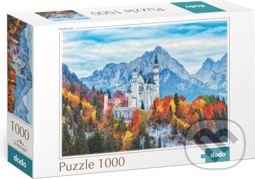 Levně Zámek Neuschwanstein (1000 dílků) - puzzle z kategorie Mestá a stavby