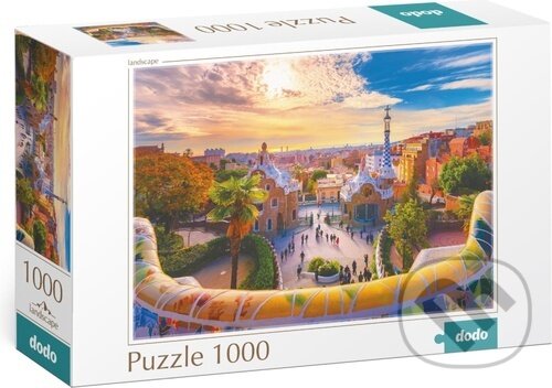Levně Park Güell v Barceloně (1000 dílků) - puzzle z kategorie Mestá a stavby