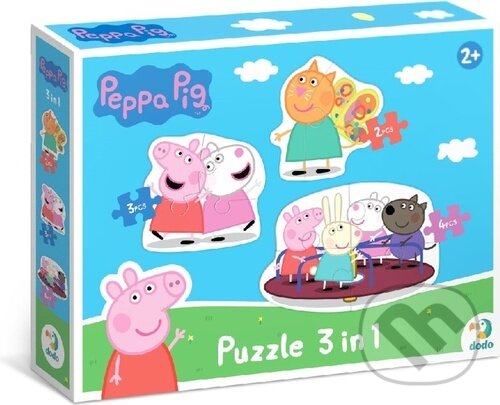 Levně Prasátko Peppa Kamarádi 3v1 ((2,3,4 dílků)) - puzzle z kategorie Maxi dieliky