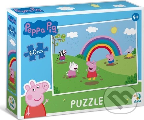 Levně Prasátko Peppa Duhové radovánky (60 dílků) - puzzle z kategorie 60 – 300 dielikov